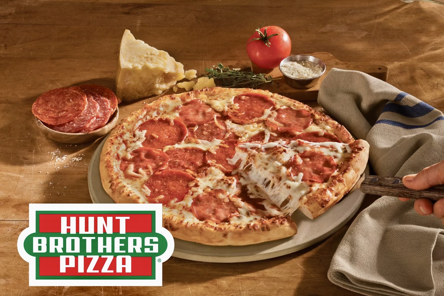 Hunt Brothers pepperoni pizza